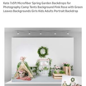 Kate spring backdrop 7x5 microfiber boho